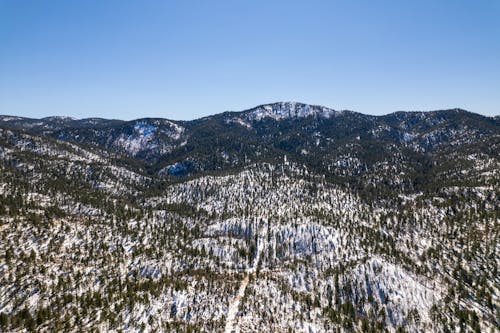 ドローン撮影, 冬, 山岳の無料の写真素材