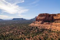Brown Rock Formation Under Blue Sky