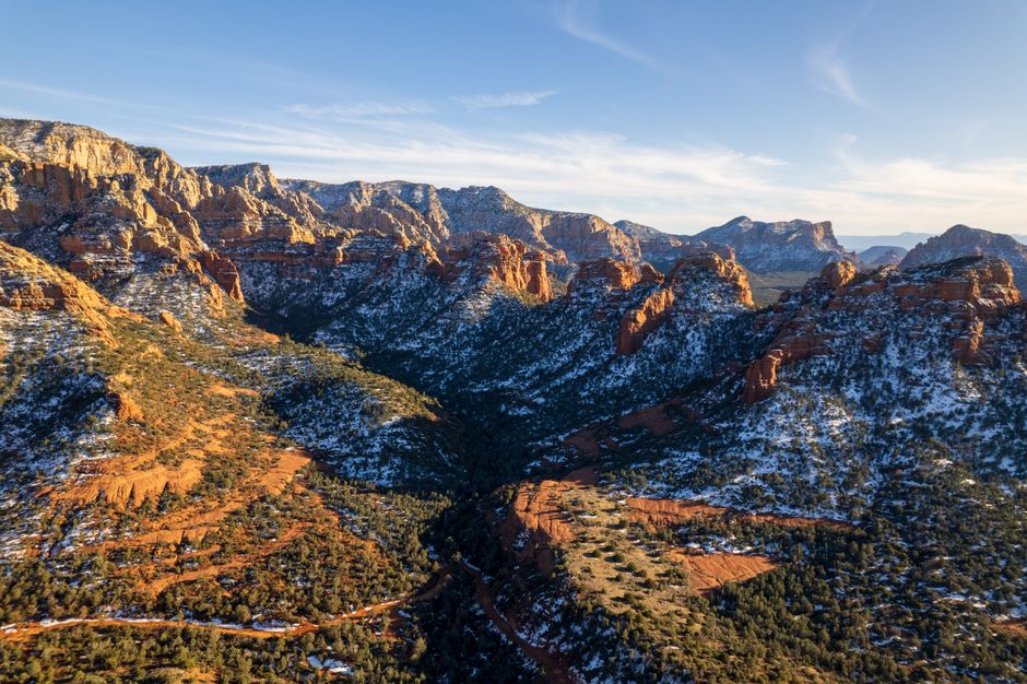 Sedona helicopter tour aerial view