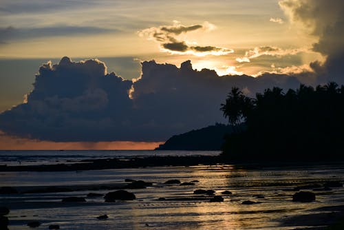 Безкоштовне стокове фото на тему «Захід сонця, золота година, пляж»
