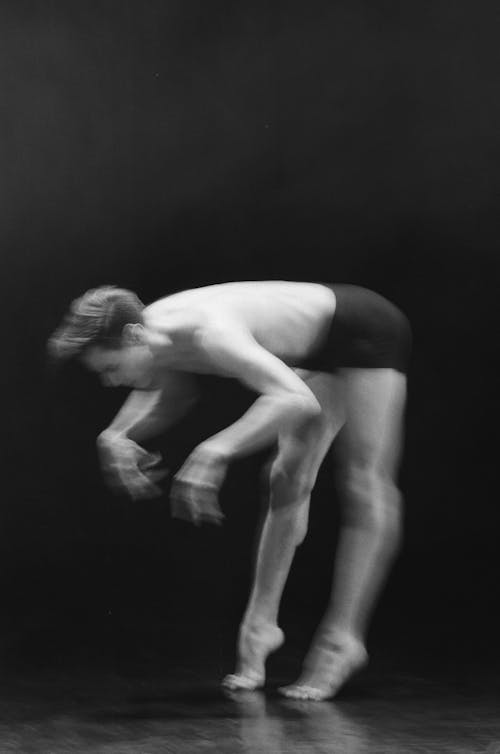 Free A Blur Shot of a Man Dancing Ballet Stock Photo