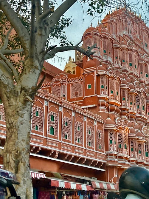 hawa mahal, jaipur, rustik içeren Ücretsiz stok fotoğraf