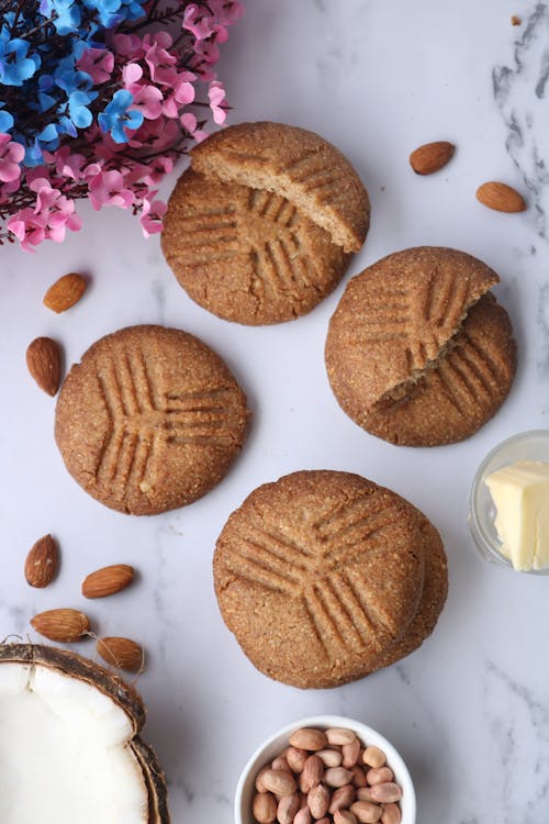 Brown Cookies on White Surface