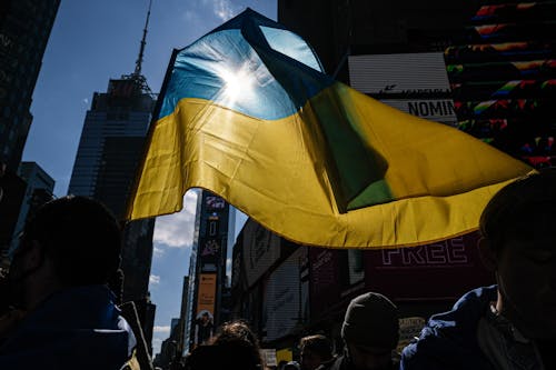 Free The Flag of Ukraine Stock Photo
