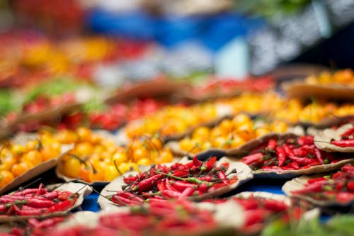 Selective Focus Photography Of Chilies Of Chilies