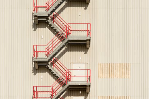 Stairs on Building Wall