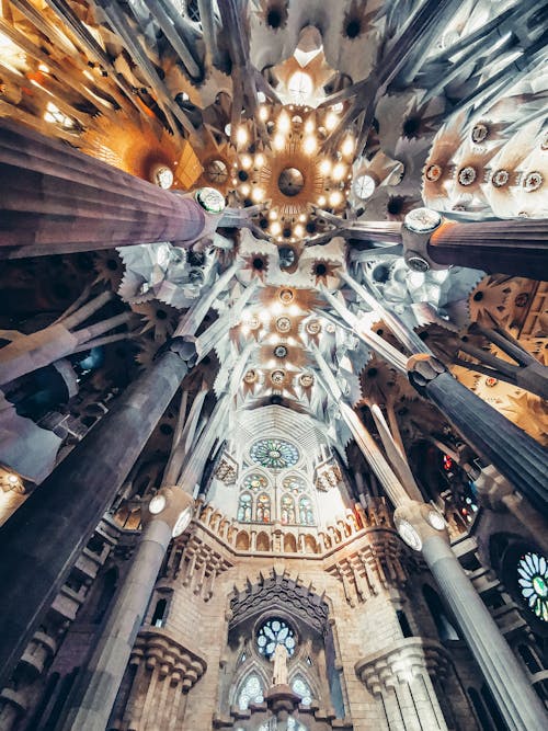 คลังภาพถ่ายฟรี ของ sagrada familia, บาร์เซโลนา, มหาวิหาร