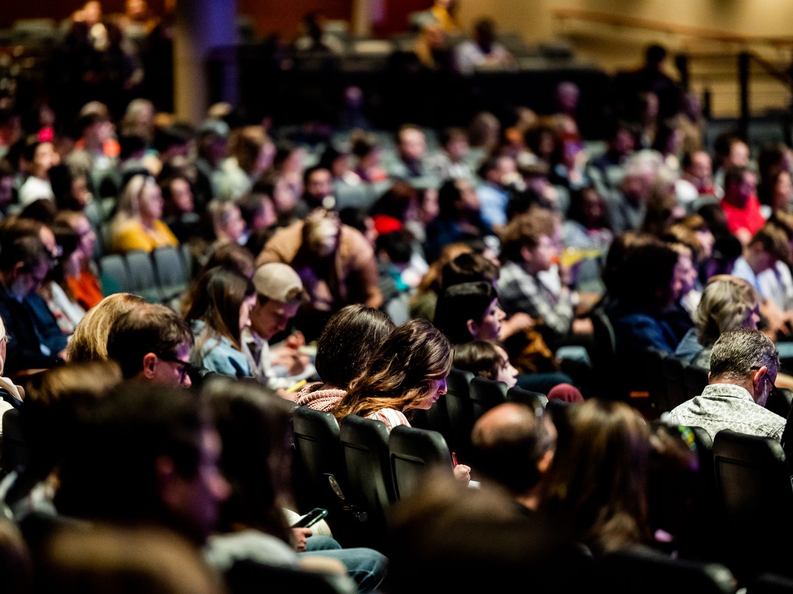 Conference audience used as illustrative editorial imagery