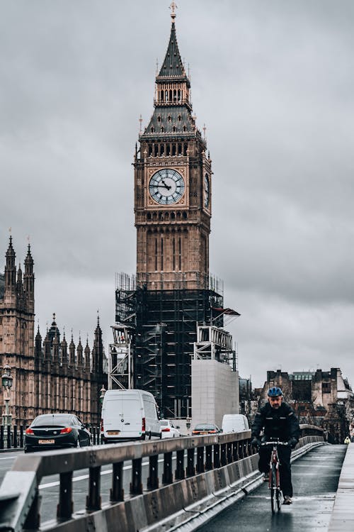 Big Ben, Birleşik Krallık, dikey atış içeren Ücretsiz stok fotoğraf