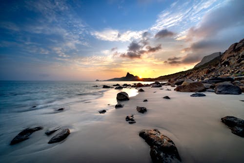 Безкоштовне стокове фото на тему «берег моря, вечір, Захід сонця»
