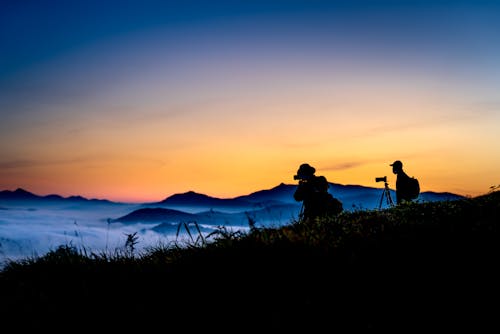 бесплатная Бесплатное стоковое фото с багровое небо, гора, горный пик Стоковое фото