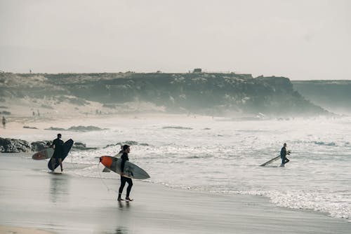 Surfers on Shore 