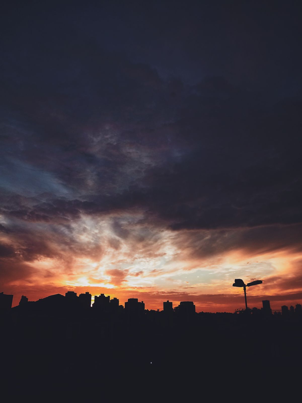 Skyline de São Paulo ao entardecer