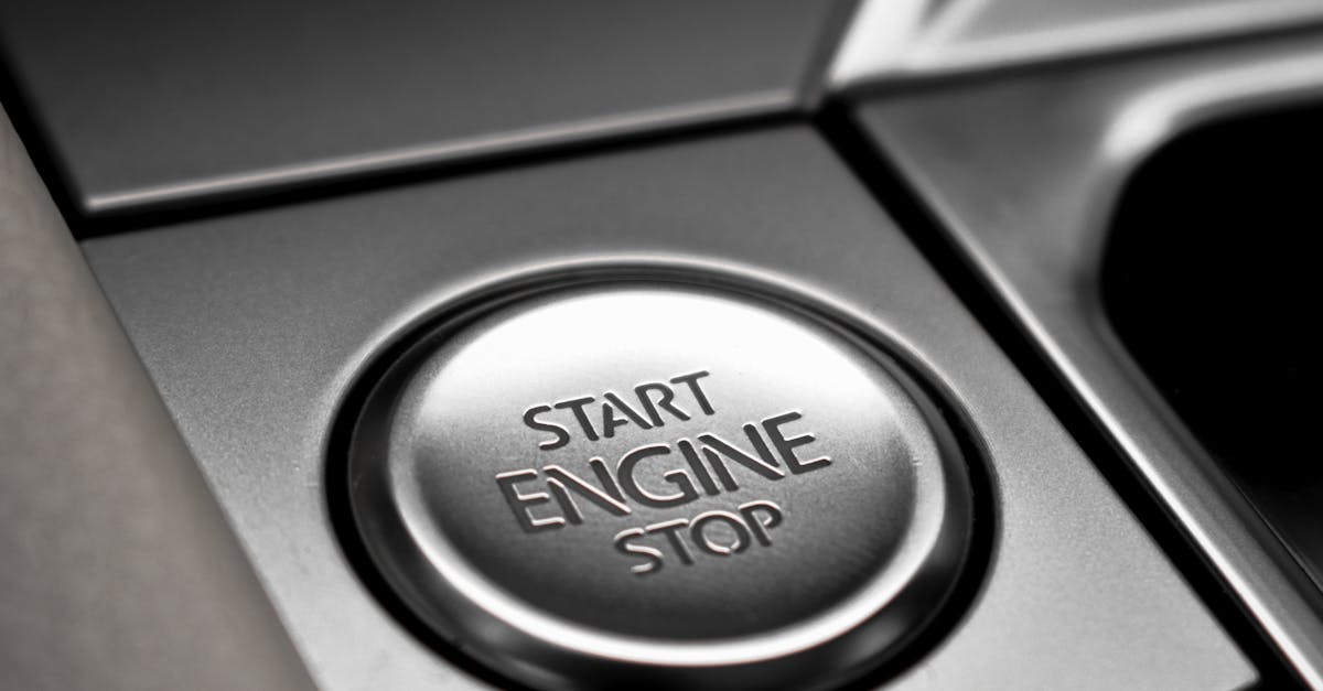 Automatic Engine Button Switch Inside a Vehicle · Free Stock Photo