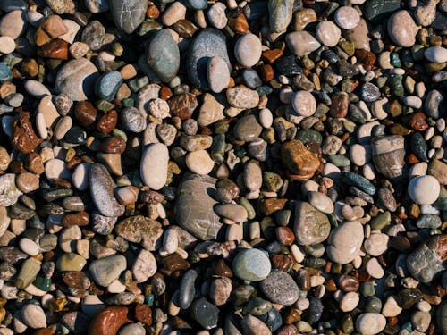 Ücretsiz çakıl Taşları, havadan, kayalar içeren Ücretsiz stok fotoğraf Stok Fotoğraflar