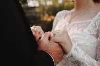 Man and Woman Holding Hands