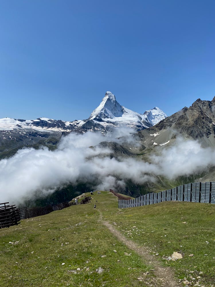 The Snow Capped Matterhorn In Zermatt, Switzerland