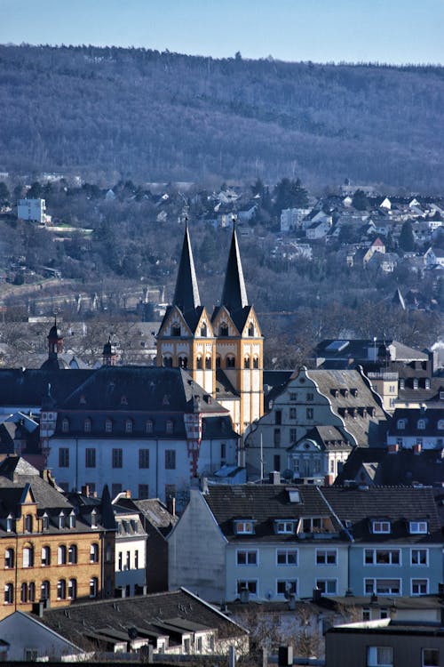 florinskirche, スカイライン, 古い家の無料の写真素材