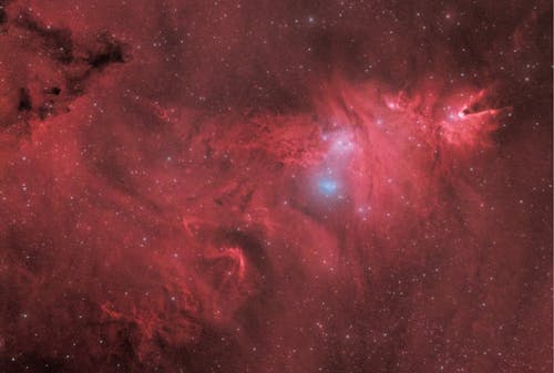 Free Red Nebula Cloud Stock Photo