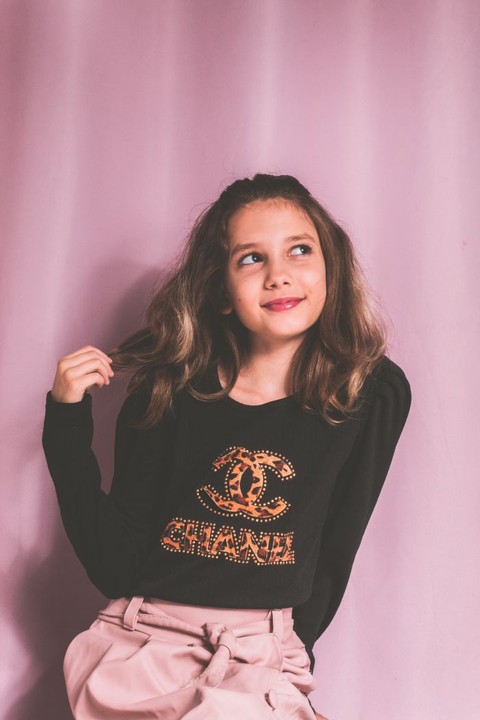 Sweat-shirt à strass