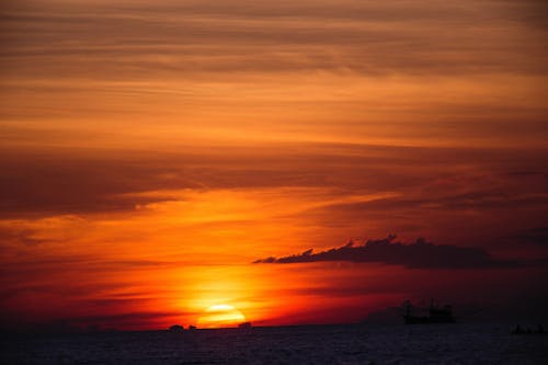 바다, 새벽, 수평선의 무료 스톡 사진