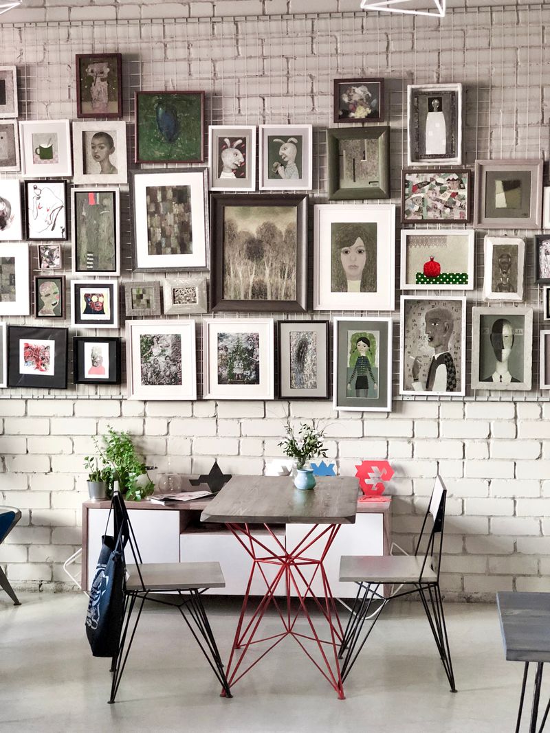 Floating Shelves Styled with Books and Decor Objects