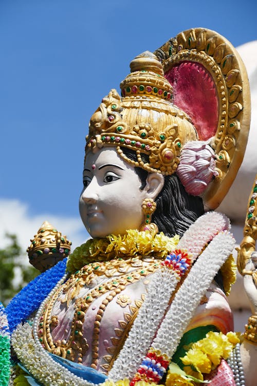 Close-Up Photo of a Religious Statue