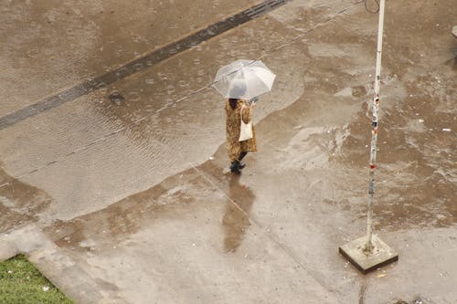 Photos gratuites de angle élevé, chaussée, chute de pluie