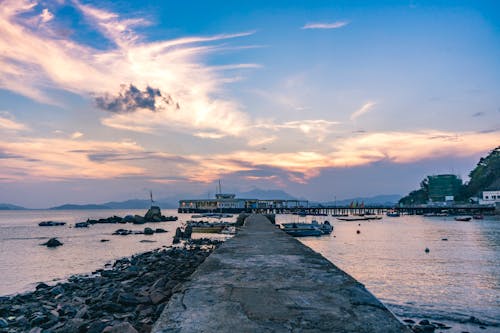 Fotografía Del Muelle De Barcos