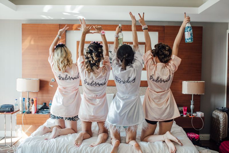 Women at a bachelorette party