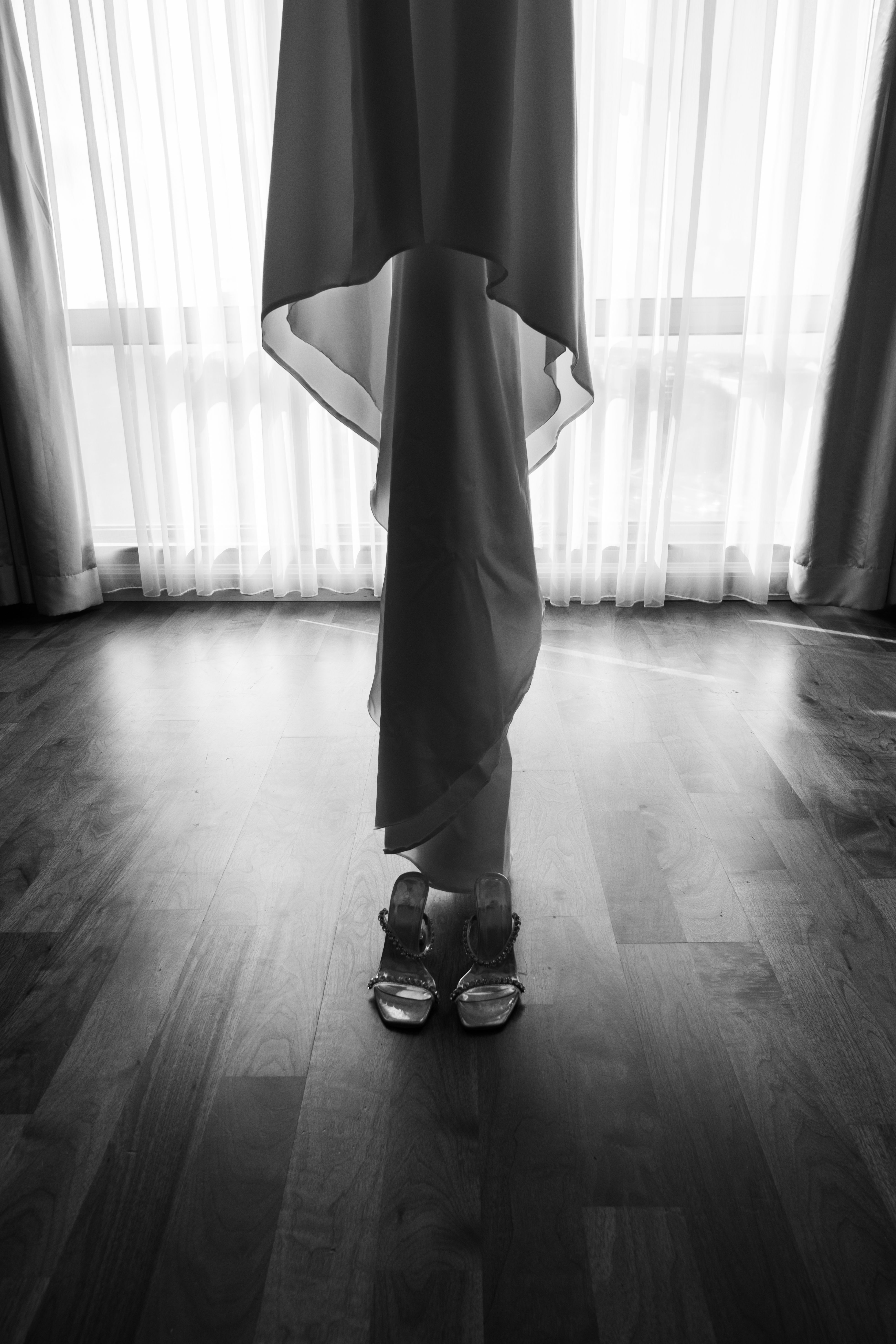 Grayscale Photo of an Hanging Cloth · Free Stock Photo