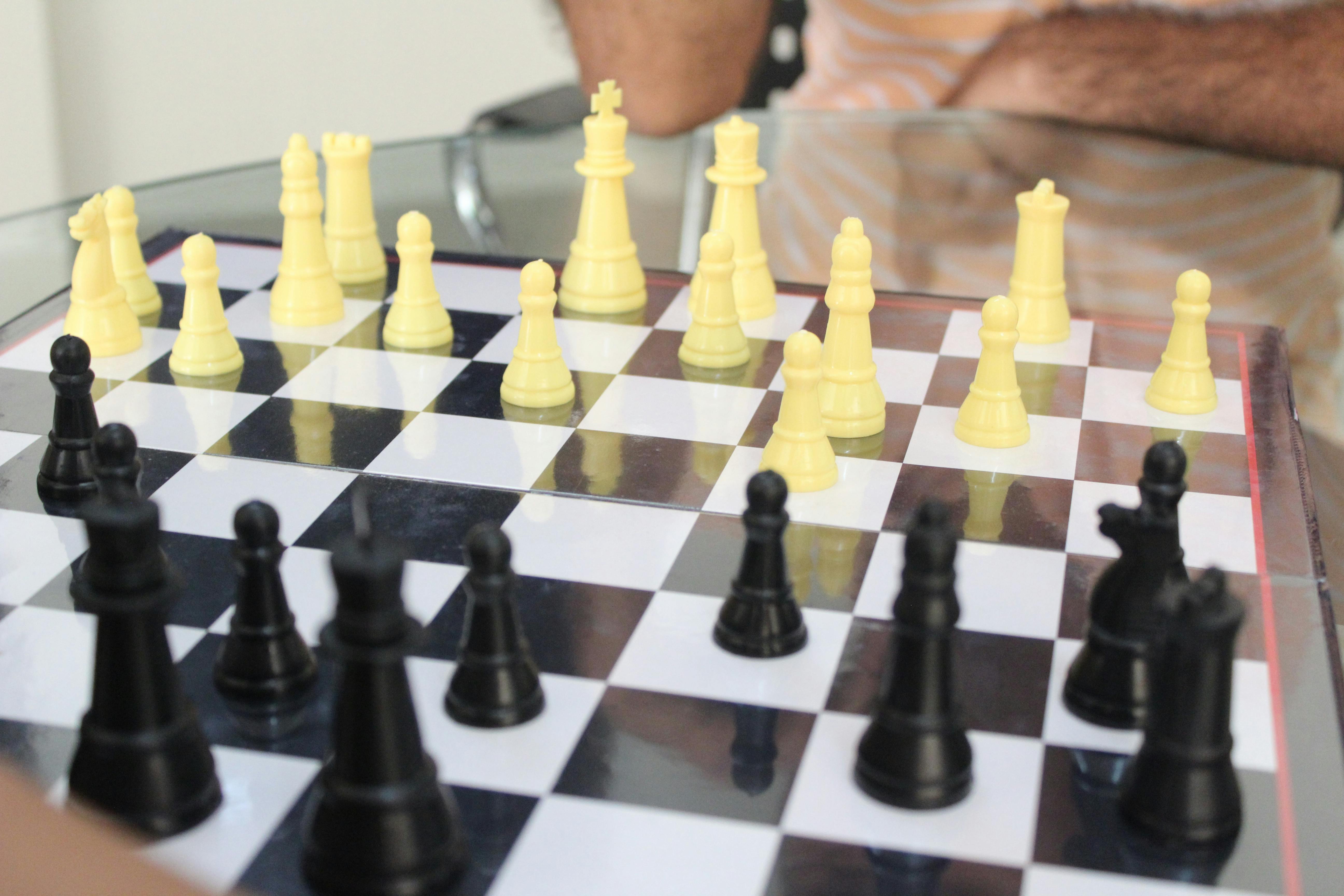 Free stock photo of black, black and white, board game