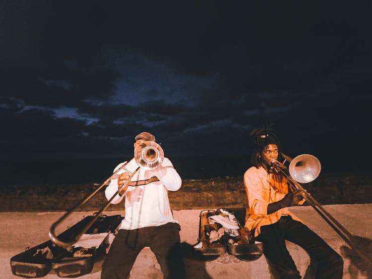 Men With Trumpets Outdoor