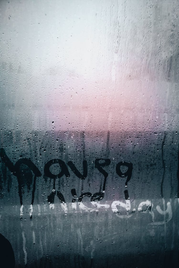 Writing On Moist Glass