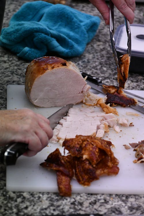 Foto d'estoc gratuïta de carn de porc, cruixit, rostit de nadal