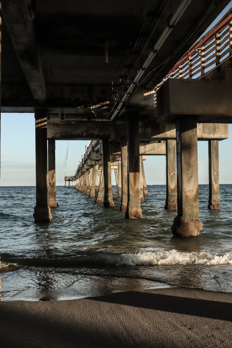 Picture Taken Under A Pier 