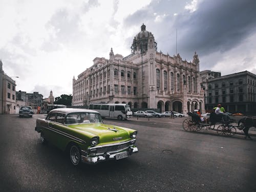 Chevrolet Bel Air in Front of the Museum of the Revolution in Havana, Cuba