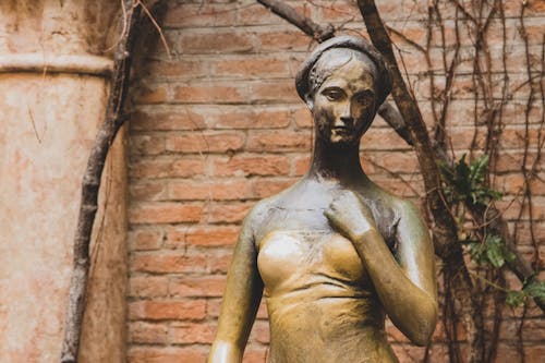 Free Statue of Juliet in Verona, Italy Stock Photo
