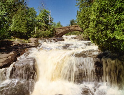Long Exposure Photo of Waterfalls 