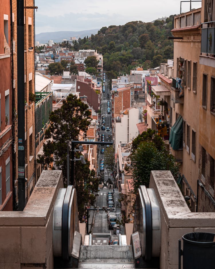 Baixada De La Gloria In Barcelona, Spain