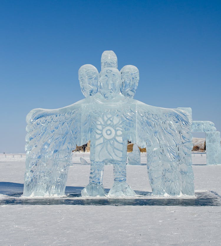 Ice Sculpture Close-Up Photo