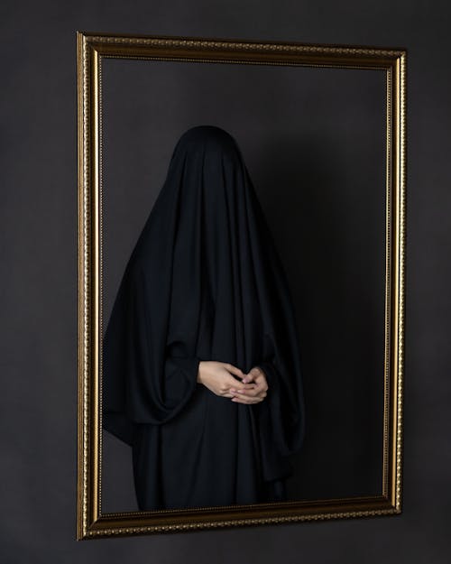 Framed Picture of a Woman in Burka 