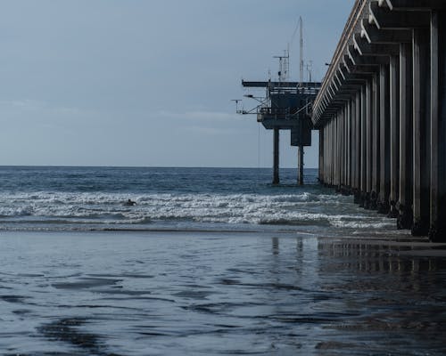 Free Landscape Photography of the Ellen Browning Scripps Memorial Pier Stock Photo