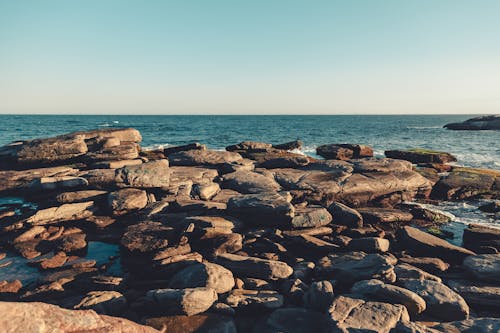 Rock Boulders on the Sea Shore