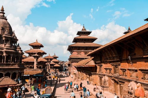 Free Explore the ancient architecture of Bhaktapur Durbar Square, a UNESCO World Heritage site in Nepal. Stock Photo
