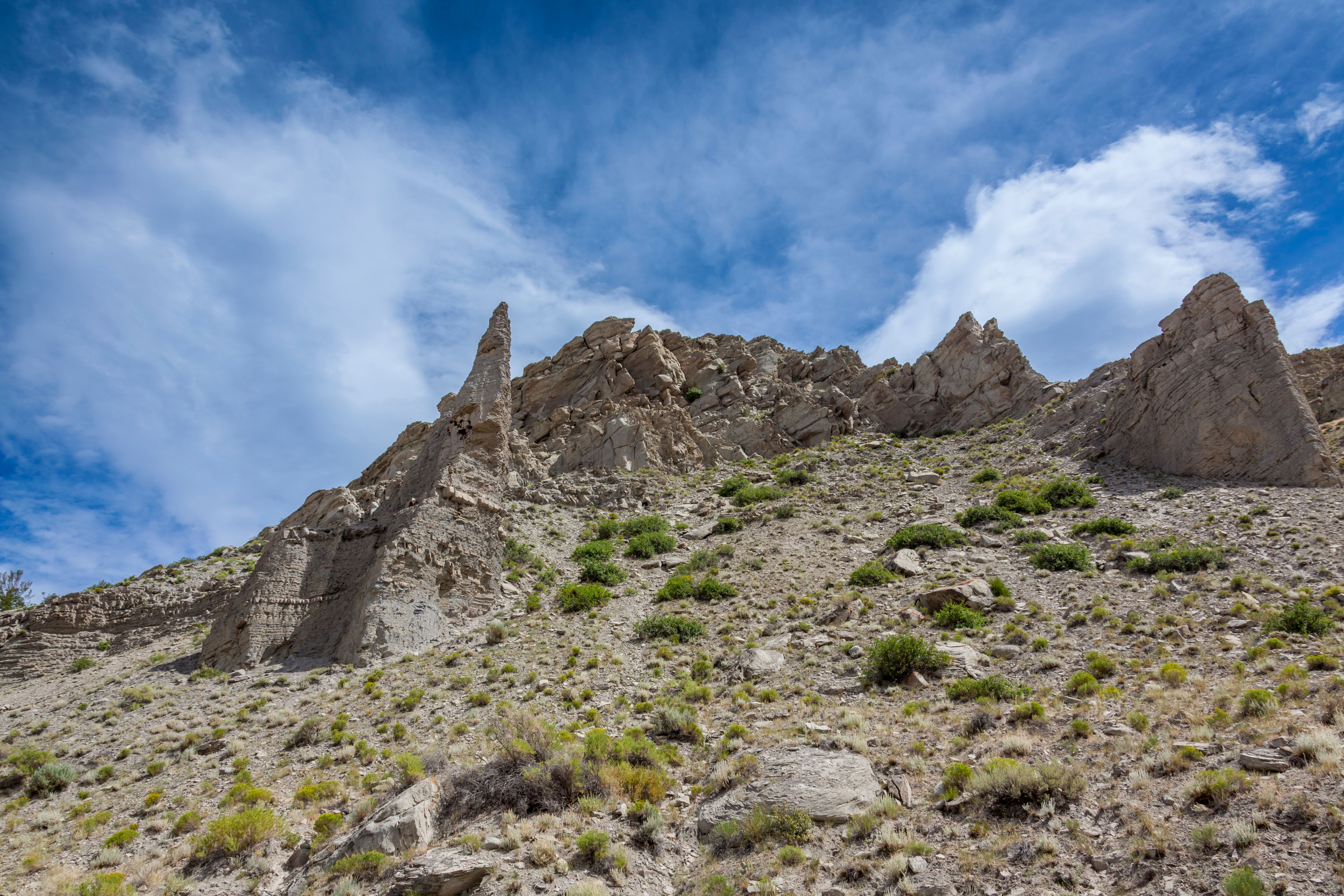 A Rocky Mountain Under the Blue Sky · Free Stock Photo
