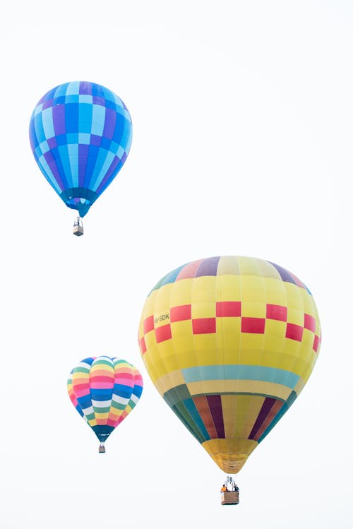 Colorful Hot Air Balloon flying in the Sky 