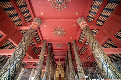 Decorative Interior of Hinduistic Temple