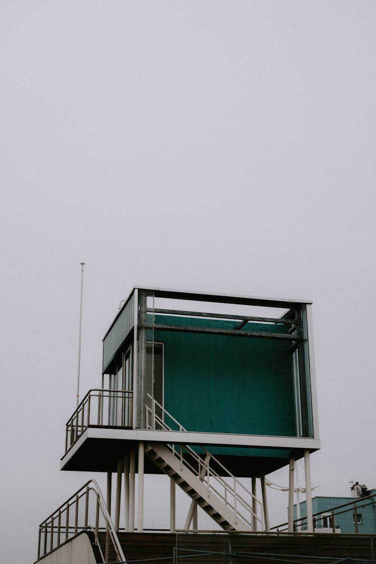 Elevated Hut With Stairs 