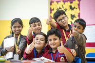 Group of Children Smiling and Standing